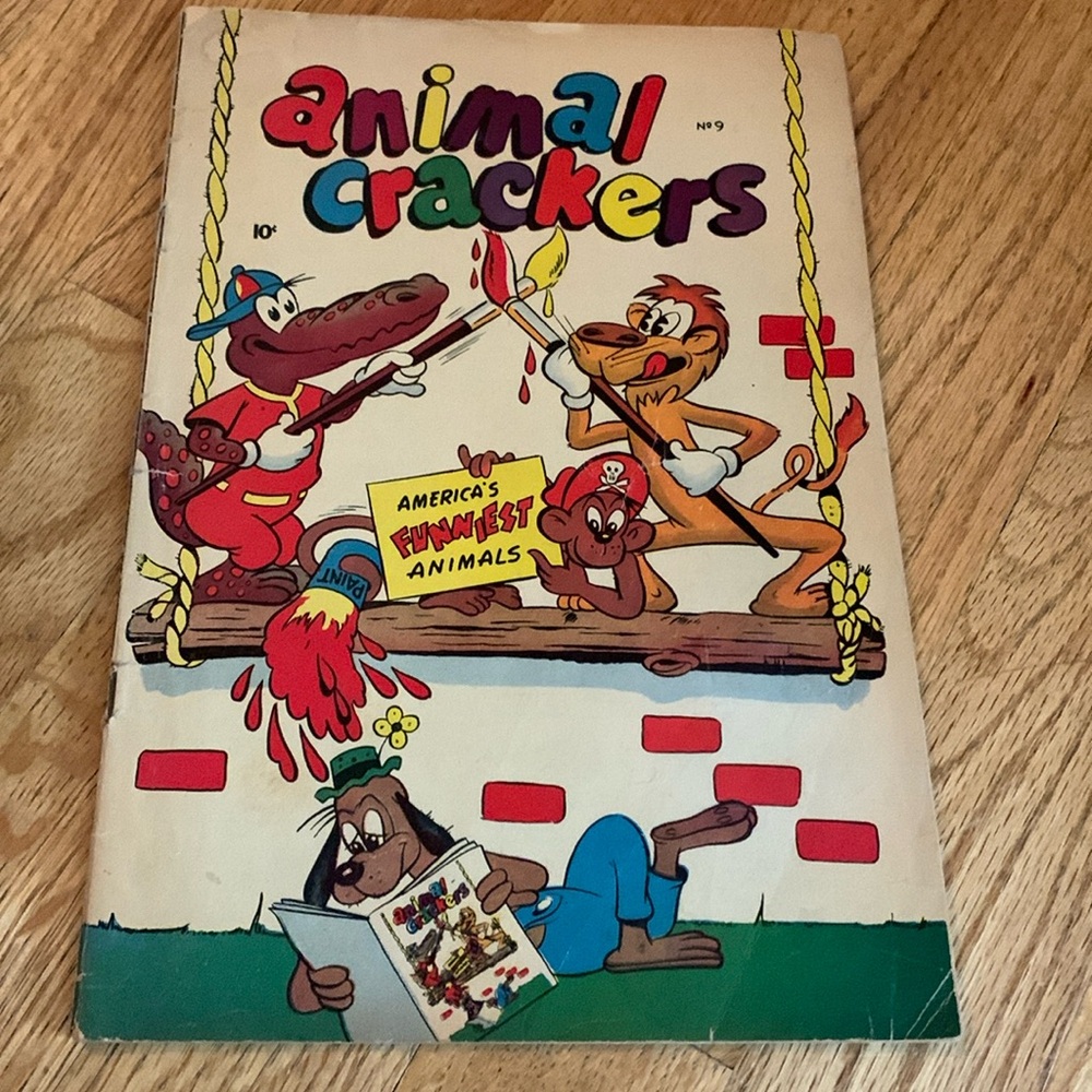 Vintage Animal Crackers 1957 32 page comic book w heavy wear